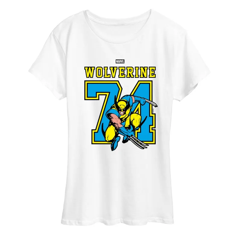 Marvel - Wolverine Jersey - Women's Short Sleeve Graphic T-Shirt sold by Zulily