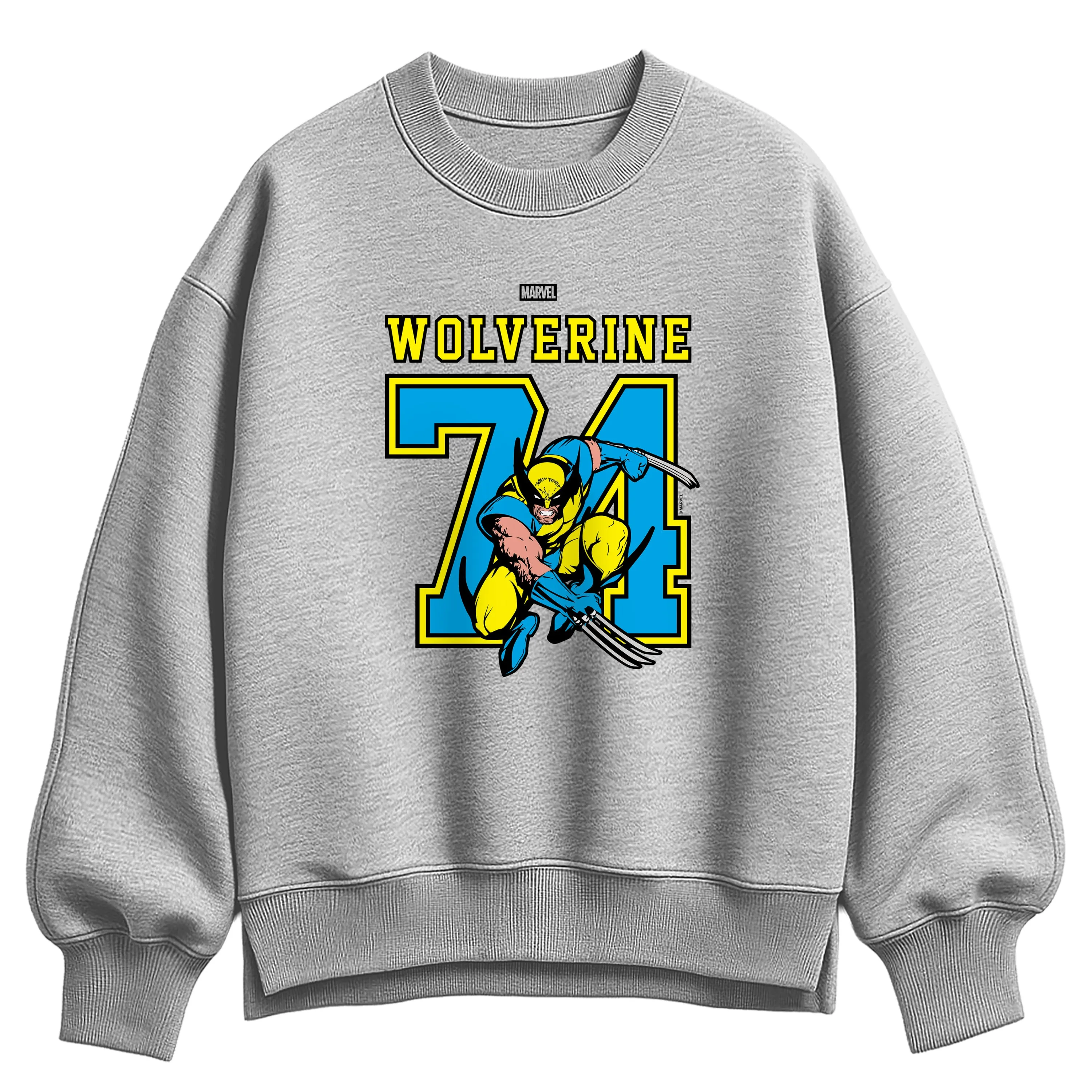 Marvel - Wolverine Jersey - Women's Oversized Fleece Crew Sweatshirt sold by Zulily product image thumbnail 2