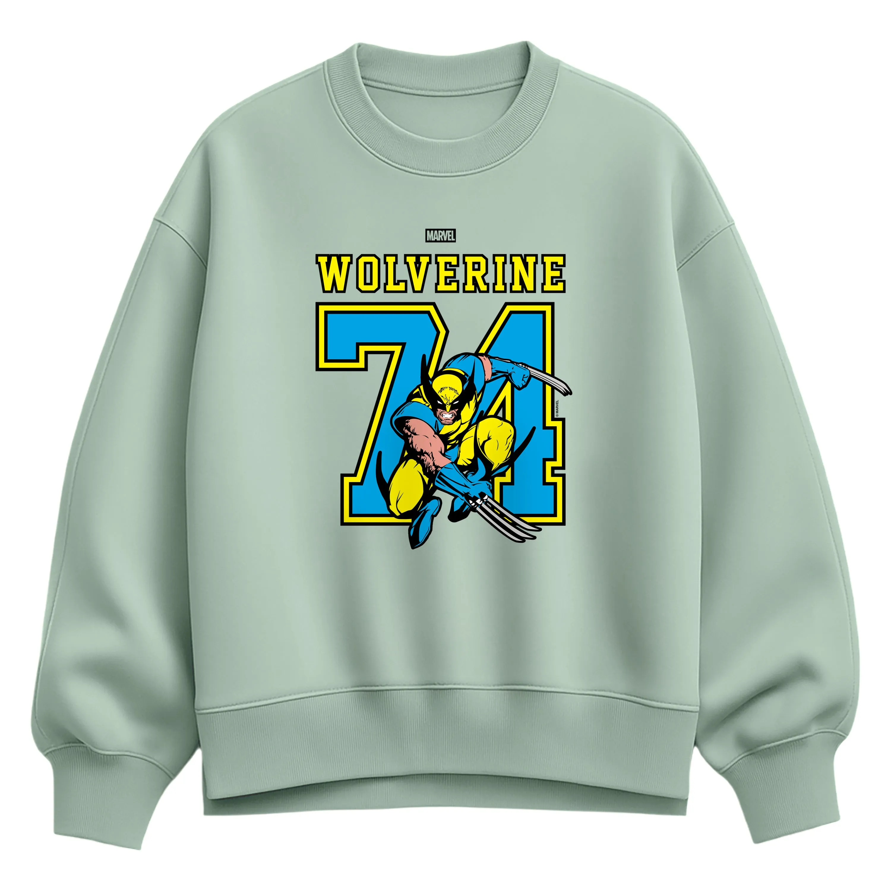 Marvel - Wolverine Jersey - Women's Oversized Fleece Crew Sweatshirt sold by Zulily