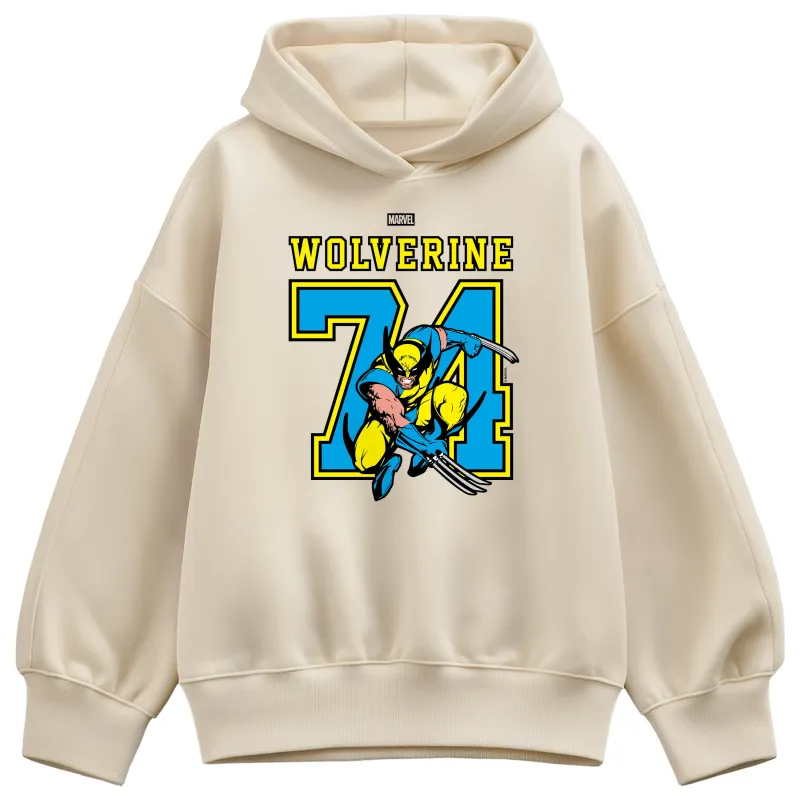 Marvel - Wolverine Jersey - Women's Oversized Fleece Hoodie Sweatshirt made by Marvel