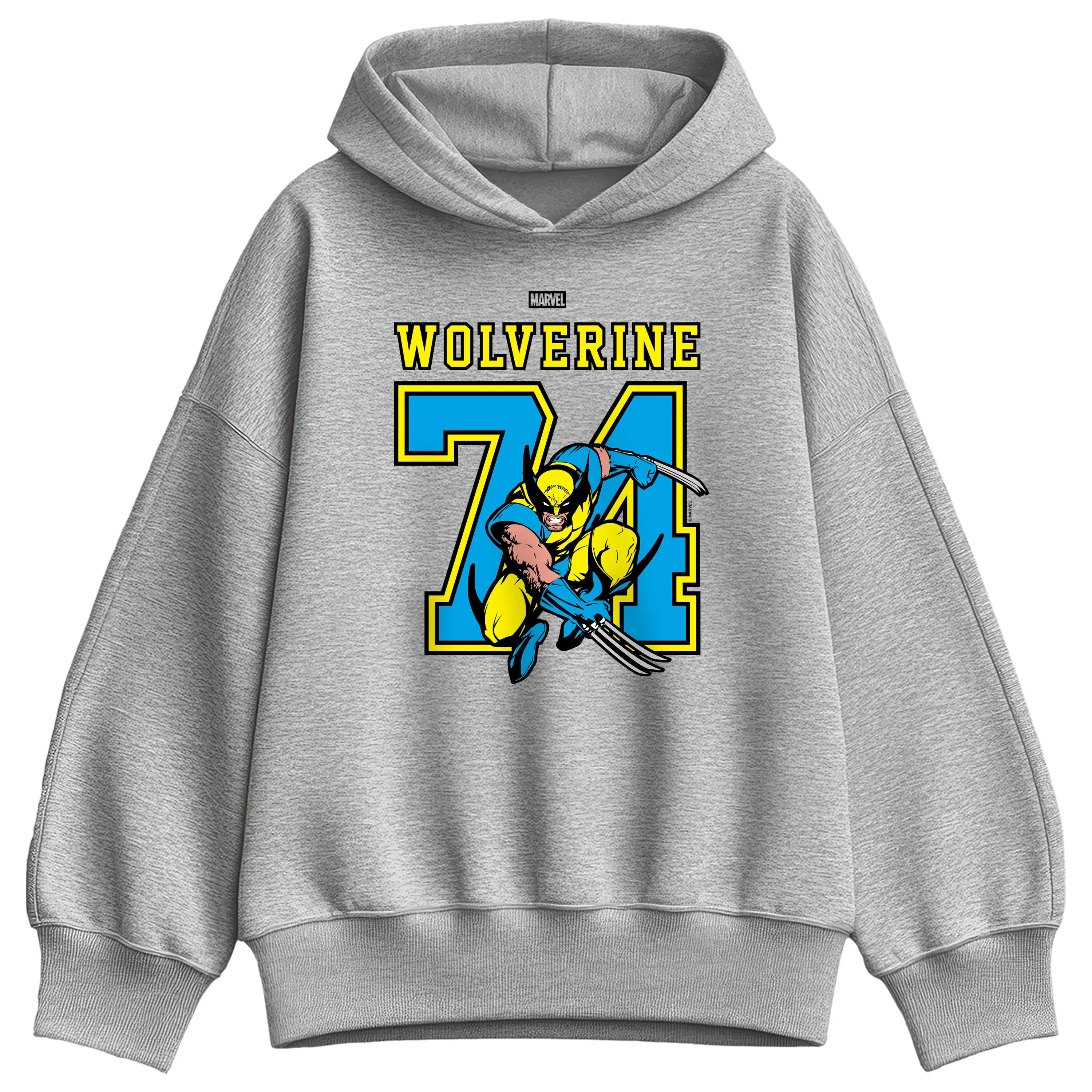 Marvel - Wolverine Jersey - Women's Oversized Fleece Hoodie Sweatshirt sold by Zulily product image thumbnail 2