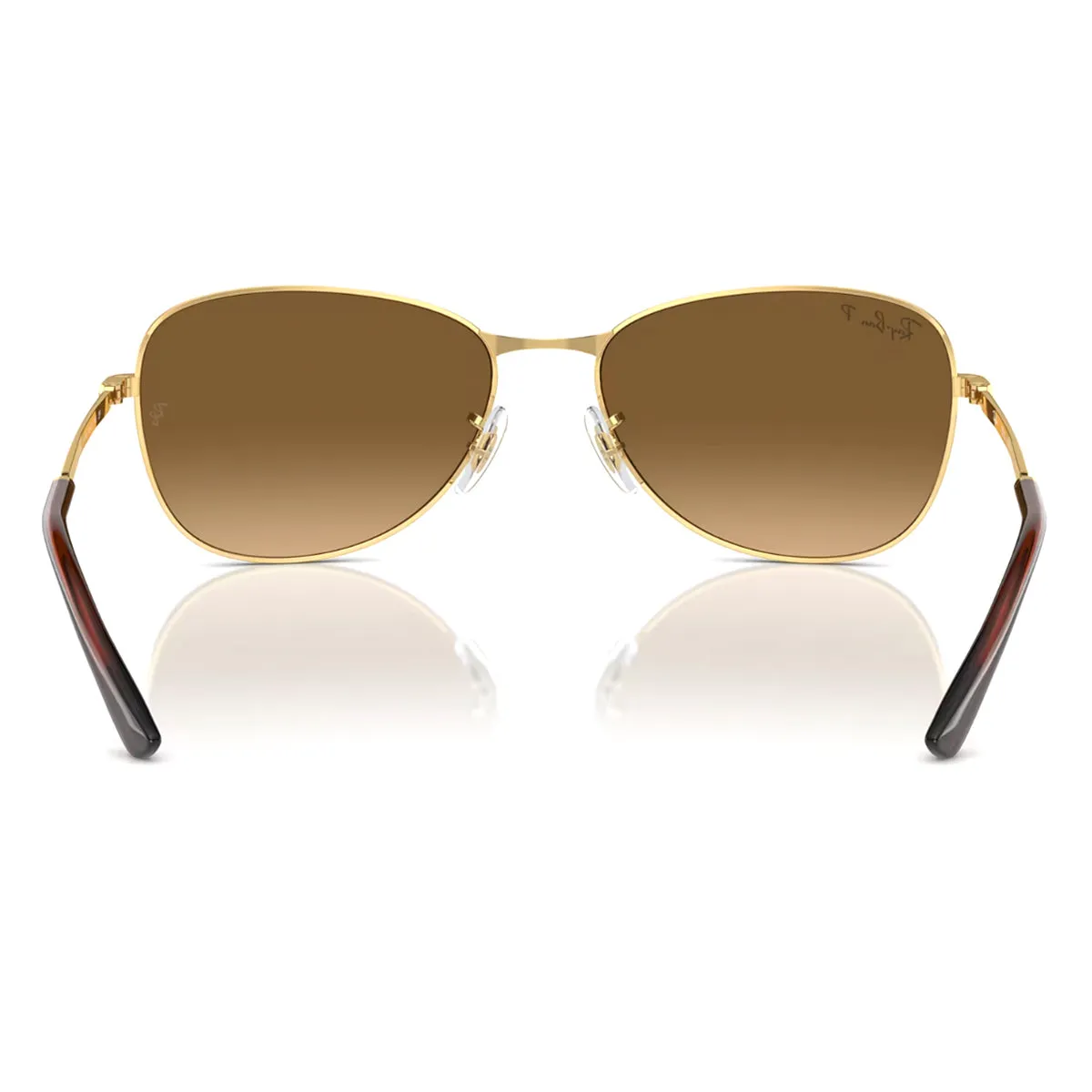 Ray-Ban Polarized Brown Gradient Pilot Sunglasses RB3733 sold by Zulily product image thumbnail 4
