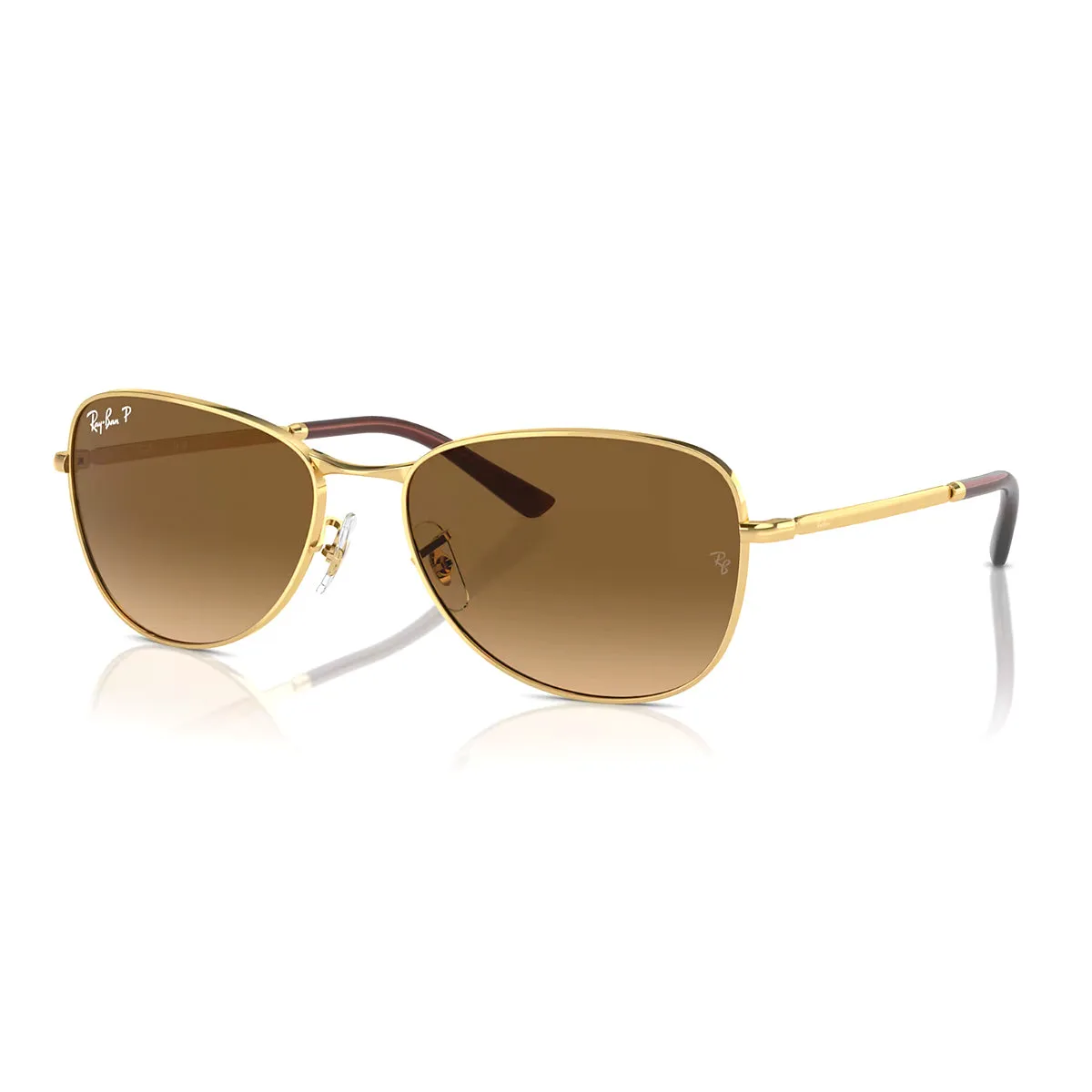 Ray-Ban Polarized Brown Gradient Pilot Sunglasses RB3733 sold by Zulily