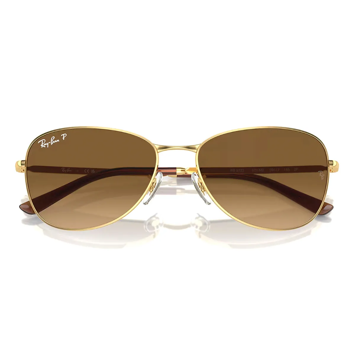 Ray-Ban Polarized Brown Gradient Pilot Sunglasses RB3733 sold by Zulily product image thumbnail 2