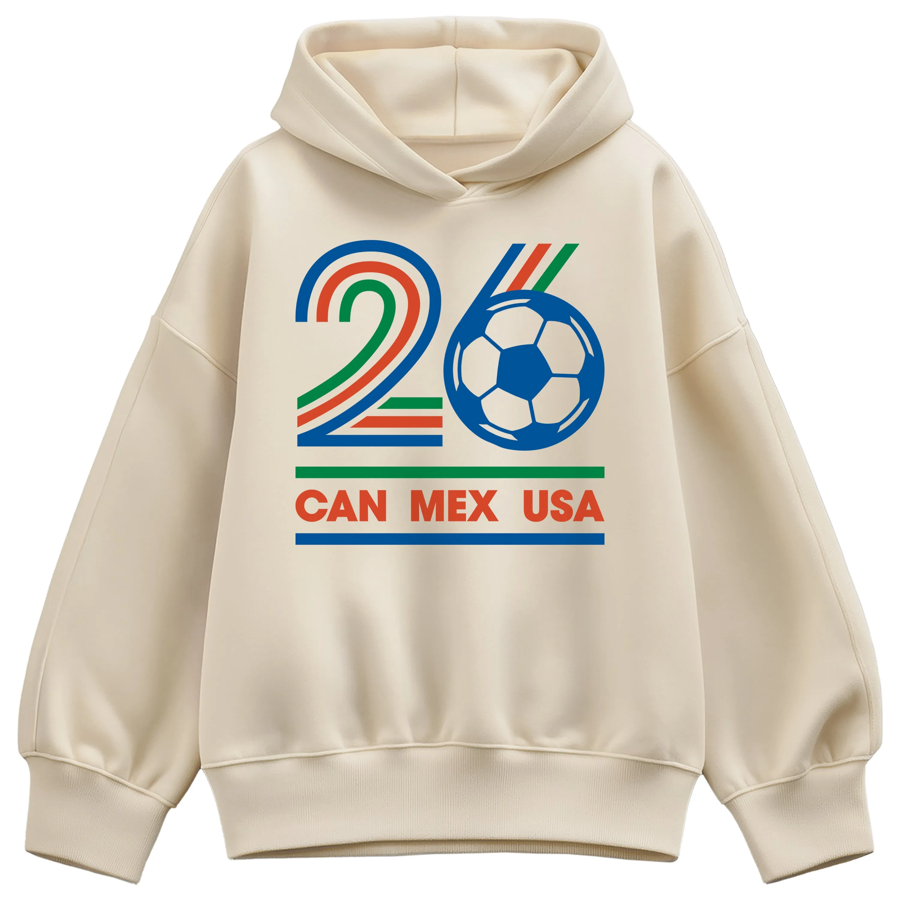 Instant Message - Soccer 26 - Women's Oversized Fleece Hoodie Sweatshirt sold by Zulily