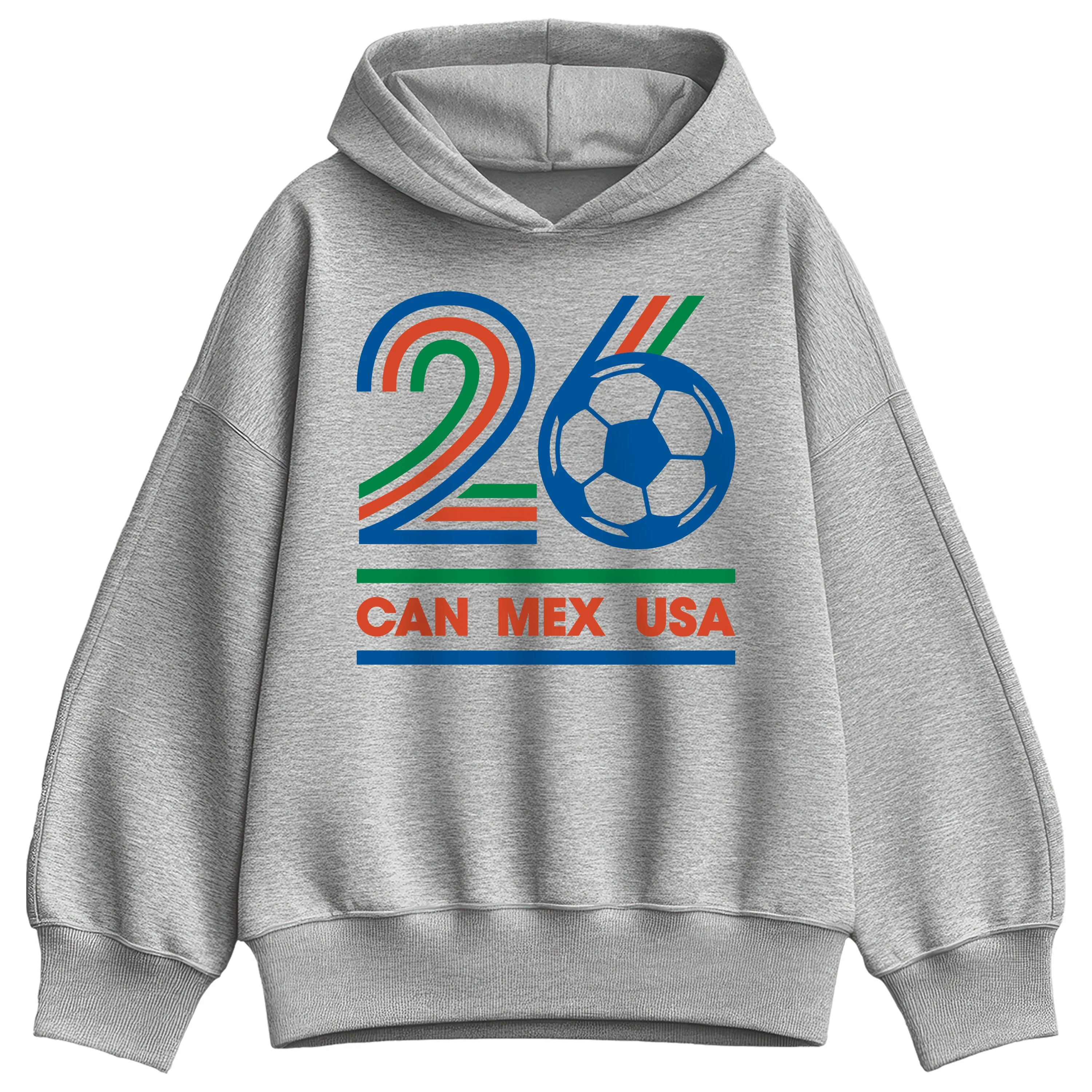 Instant Message - Soccer 26 - Women's Oversized Fleece Hoodie Sweatshirt sold by Zulily product image thumbnail 2