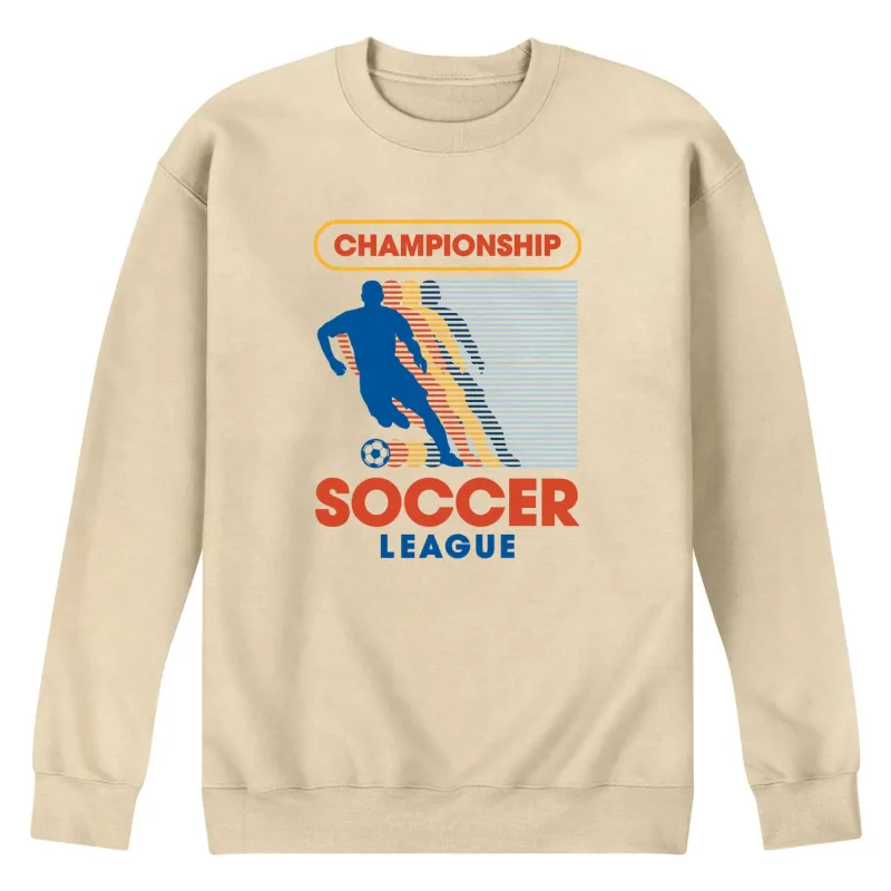 Instant Message - Championship Soccer League - Men's Crew Fleece Sweatshirt sold by Zulily