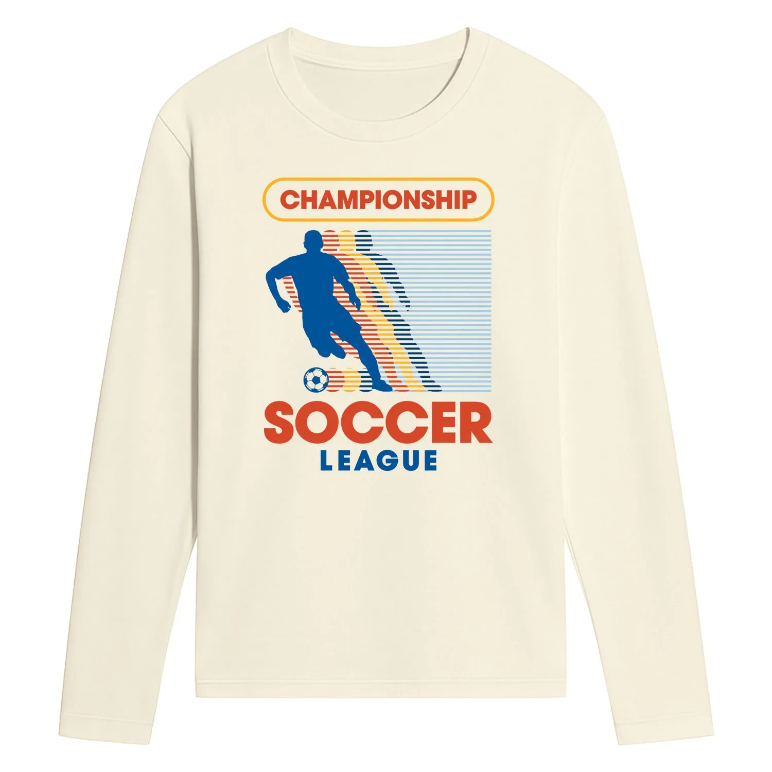 Instant Message - Championship Soccer League - Men's Long Sleeve Graphic T-Shirt sold by Zulily product image thumbnail 2