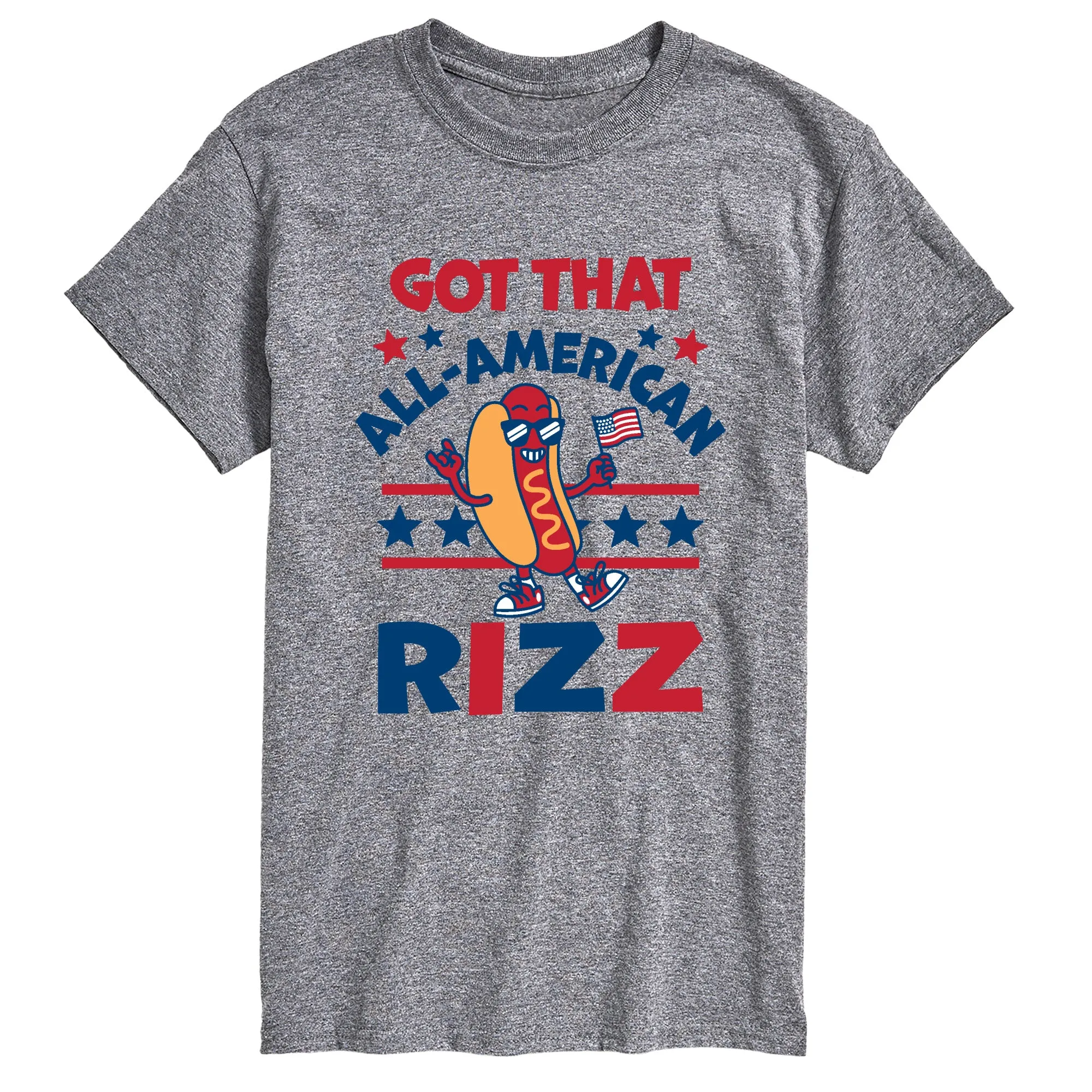 Instant Message - All American Rizz Hotdog - Men's Short Sleeve Graphic T-Shirt sold by Zulily product image thumbnail 2