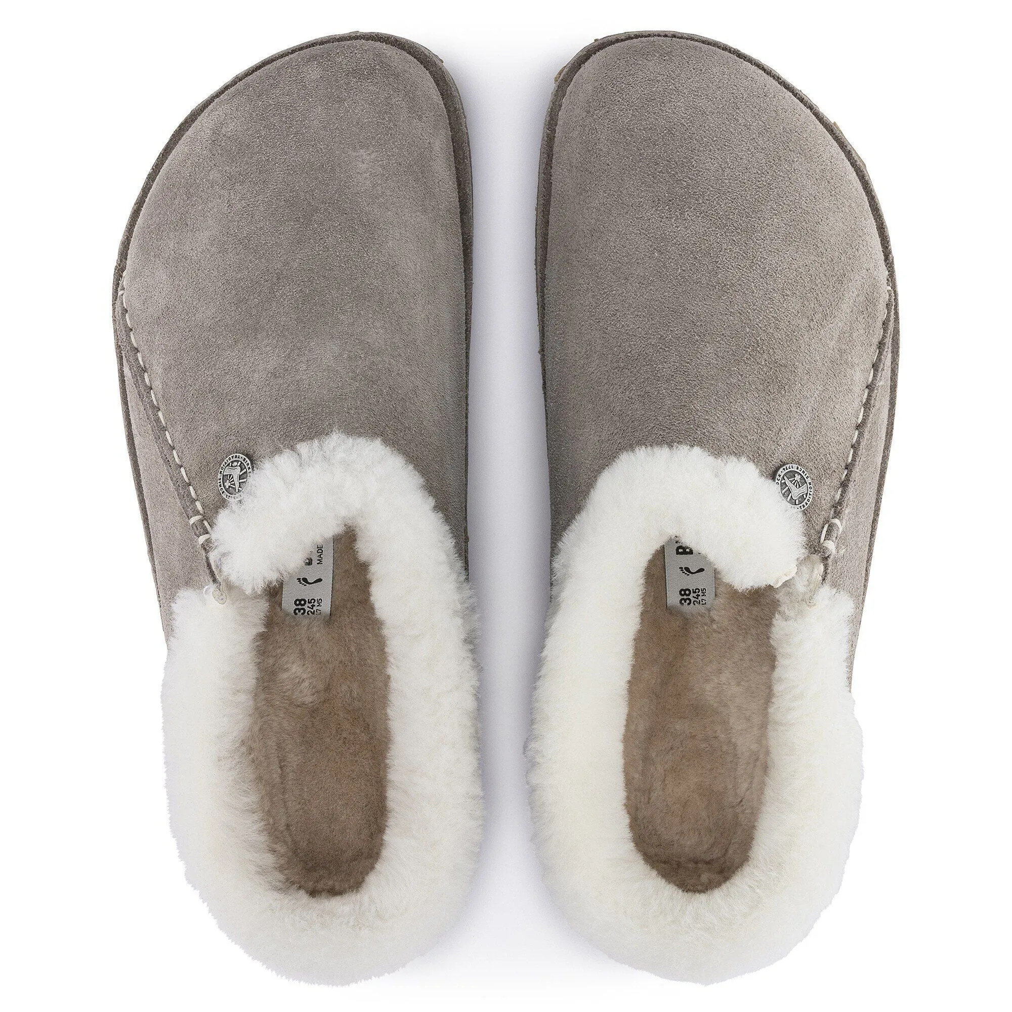 Birkenstock Unisex Zermatt Suede Leather Stone Coin sold by Zulily