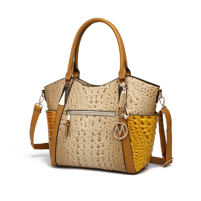 MKF Collection Janise Crocodile embossed Tote handbag by Mia K sold by Zulily