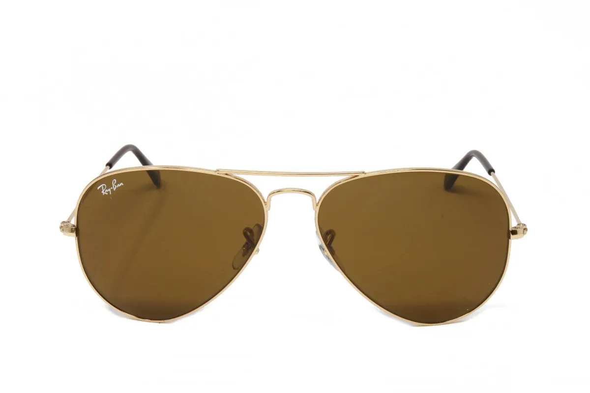 Ray-Ban Gold Aviator Unisex Sunglasses sold by Zulily