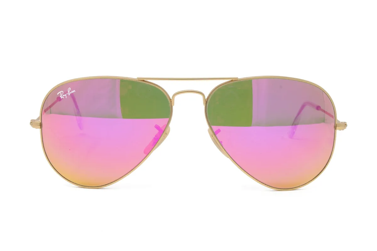Ray-Ban Matte Gold Metal Aviator Unisex sold by Zulily