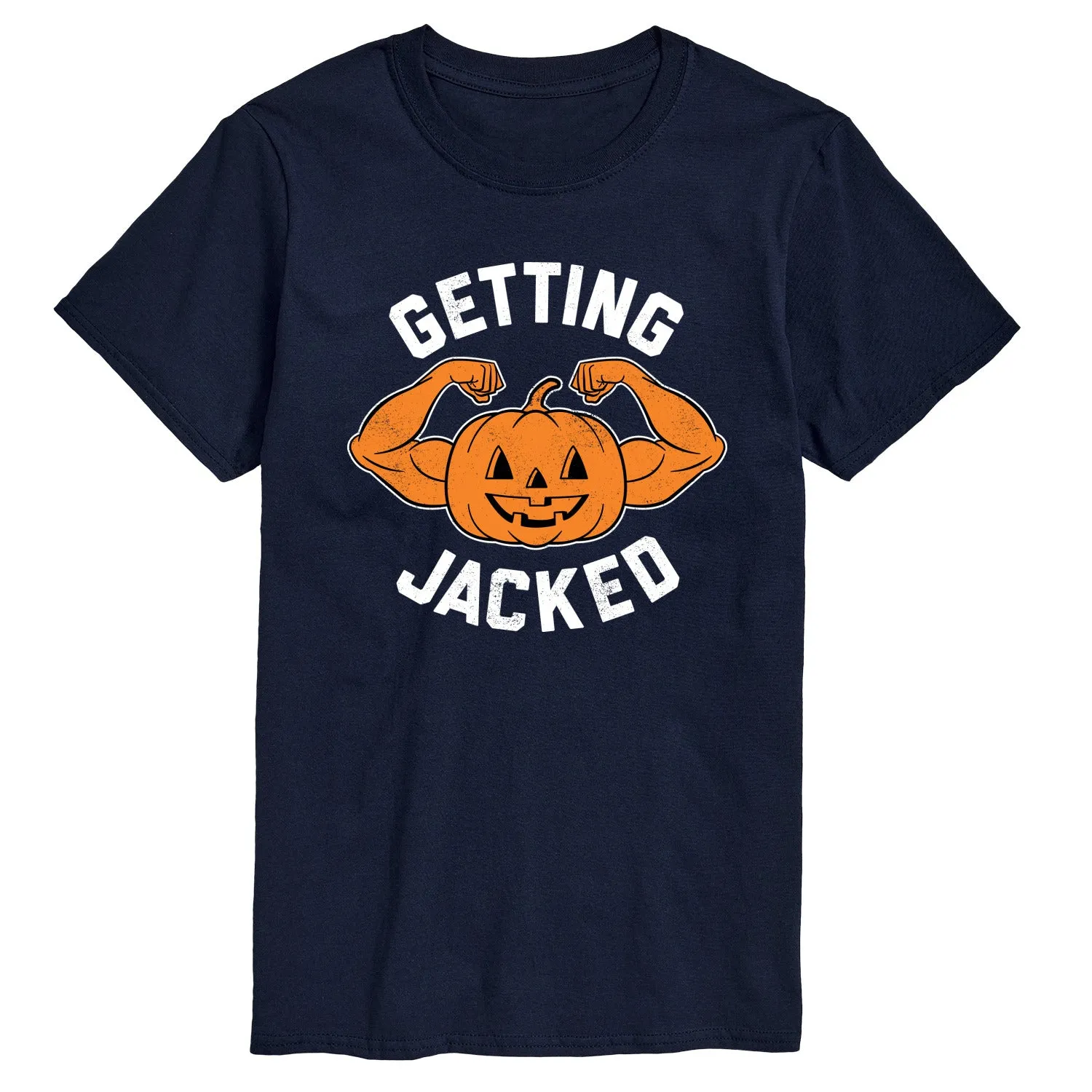 Instant Message - Getting Jacked Pumpkin - Men's Short Sleeve Graphic T-Shirt sold by Zulily product image thumbnail 4