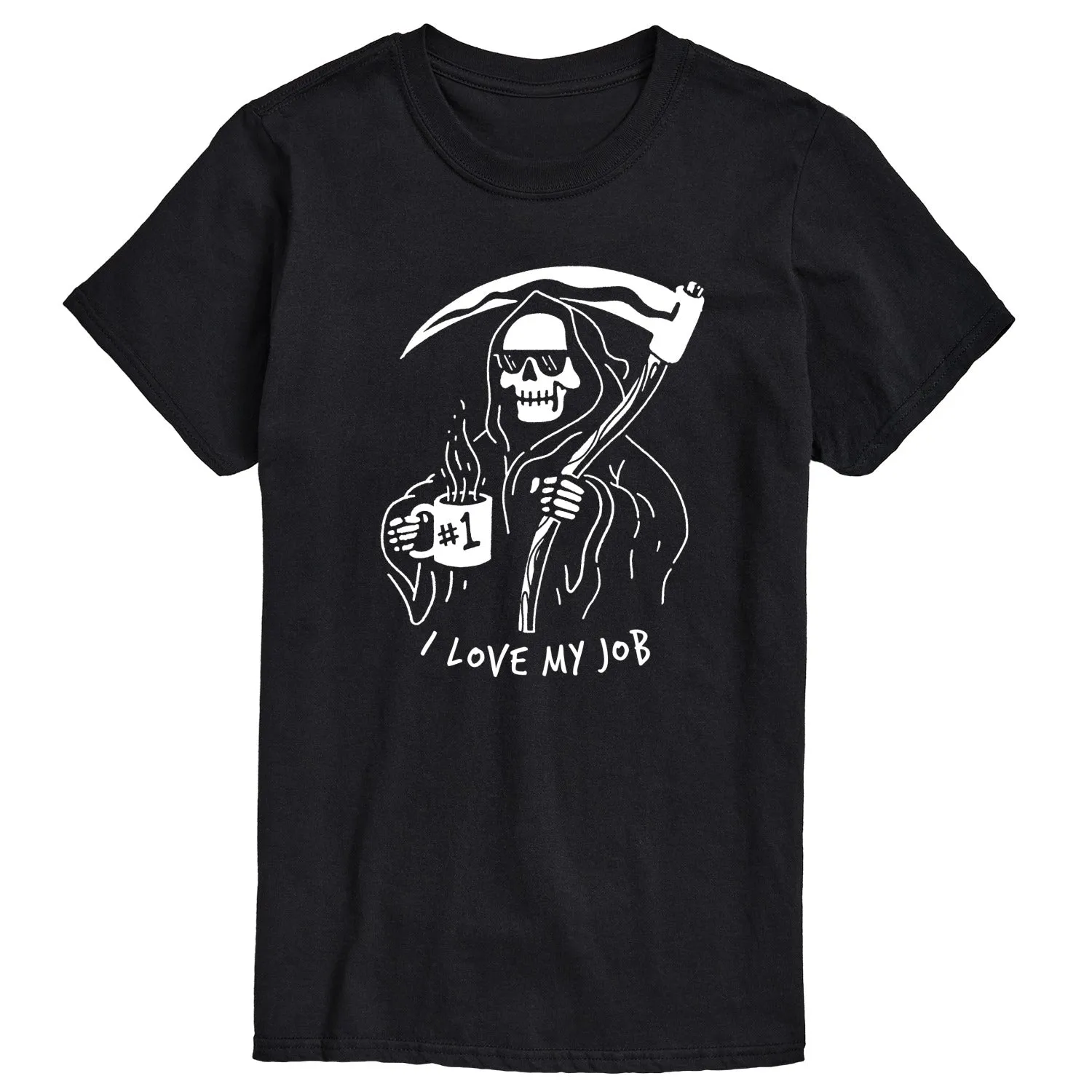 Instant Message - Love My Job - Men's Short Sleeve Graphic T-Shirt sold by Zulily