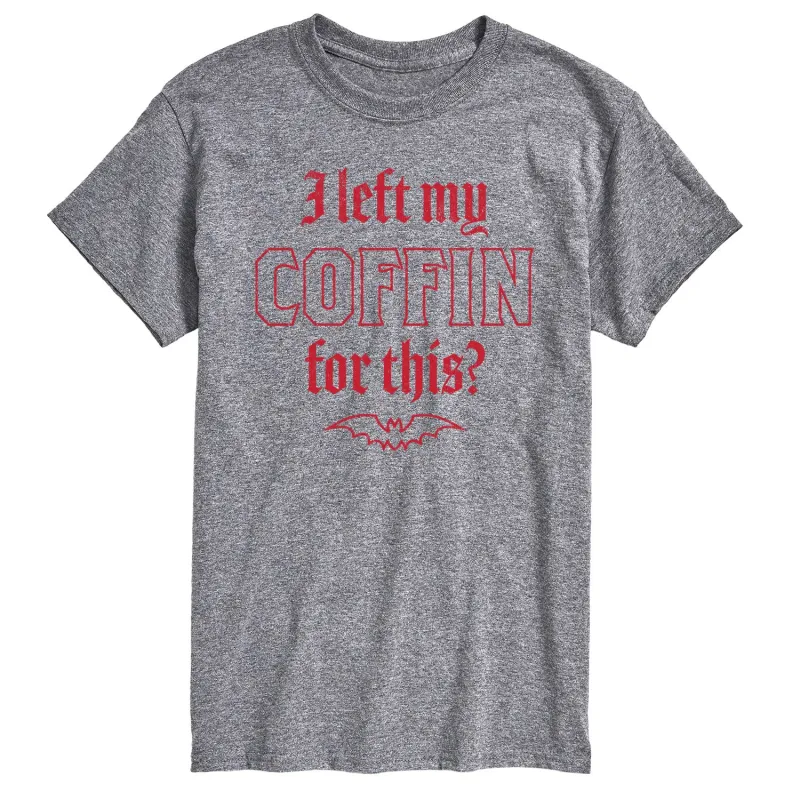 Instant Message - Left My Coffin For This - Men's Short Sleeve Graphic T-Shirt sold by Zulily