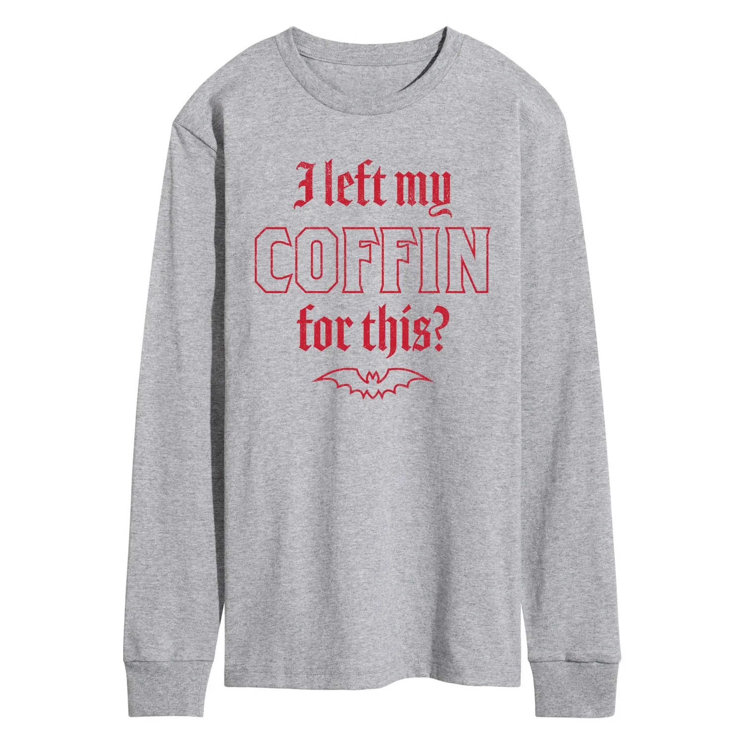 Instant Message - Left My Coffin For This - Men's Long Sleeve Graphic T-Shirt sold by Zulily product image thumbnail 2