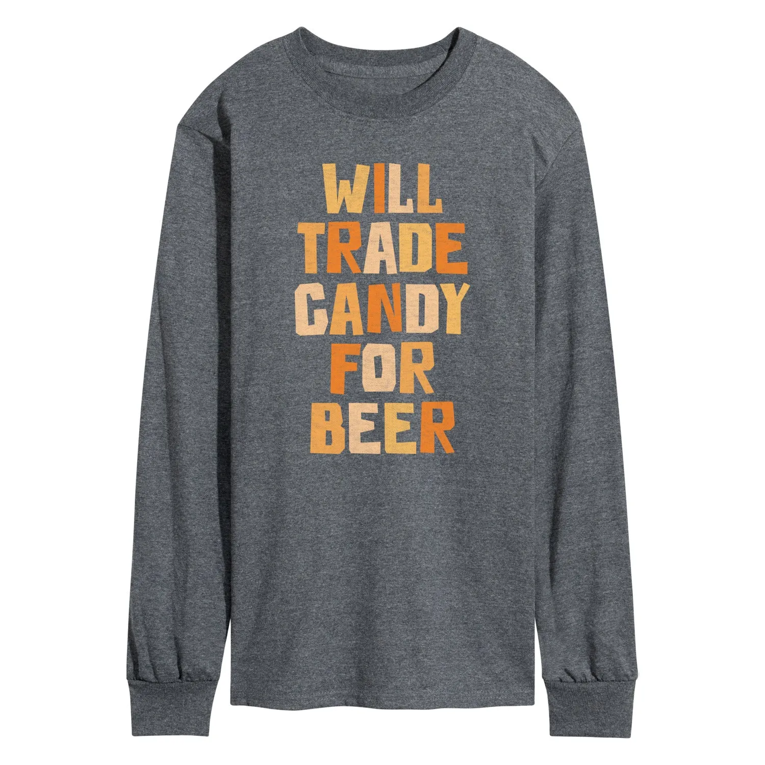 Instant Message - Will Trade Candy For Beer - Men's Long Sleeve Graphic T-Shirt sold by Zulily product image thumbnail 3