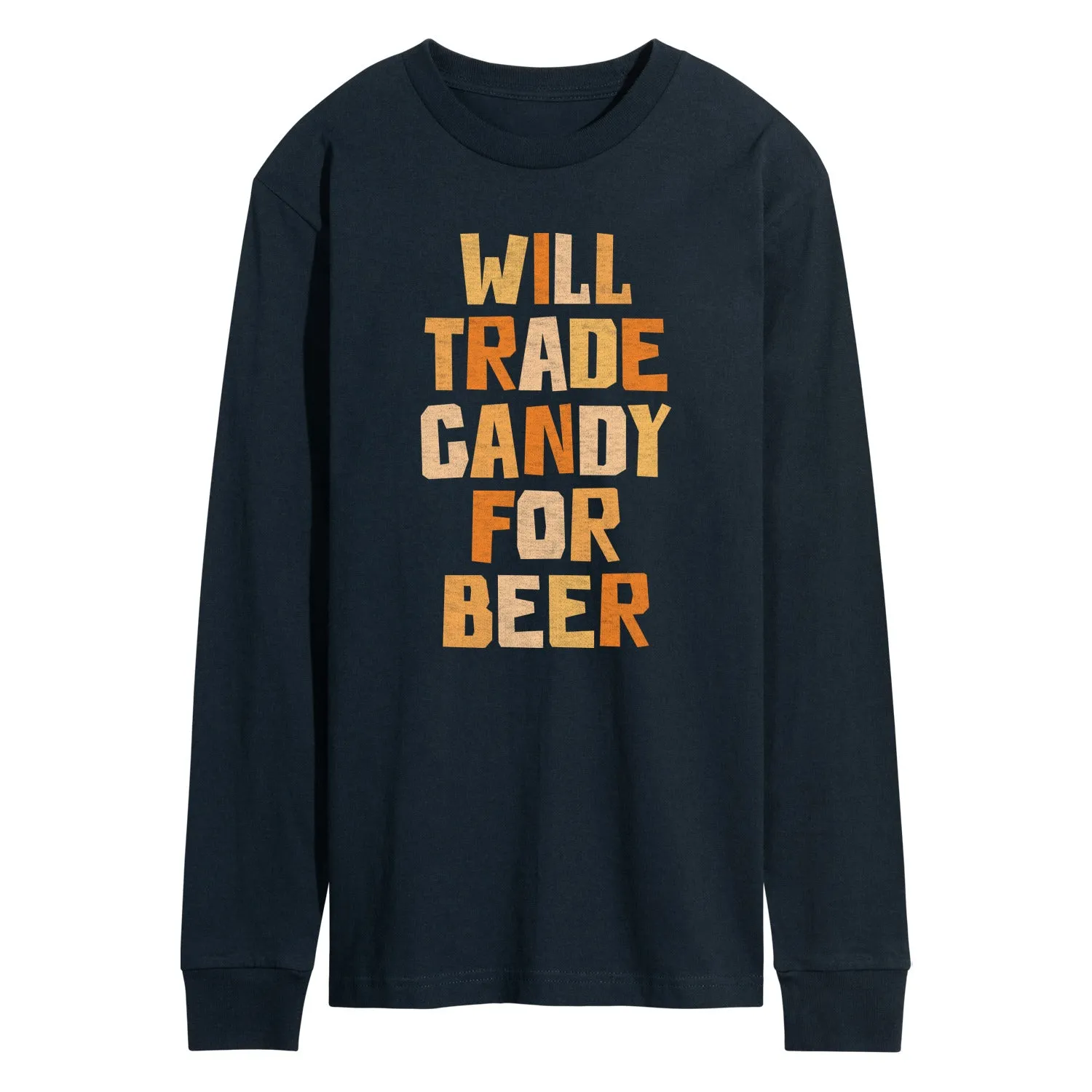 Instant Message - Will Trade Candy For Beer - Men's Long Sleeve Graphic T-Shirt sold by Zulily product image thumbnail 4