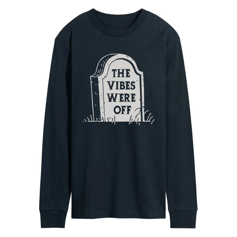 Instant Message - Vibes Were Off - Men's Long Sleeve Graphic T-Shirt sold by Zulily