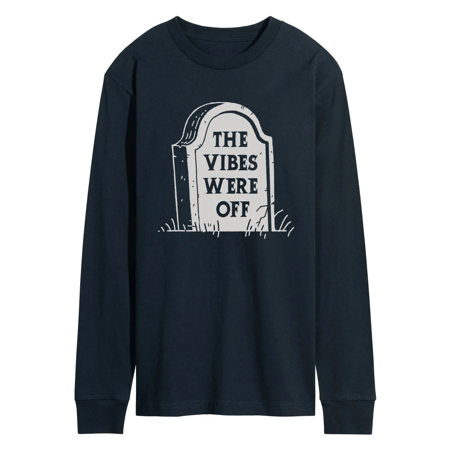 Instant Message - Vibes Were Off - Men's Long Sleeve Graphic T-Shirt sold by Zulily