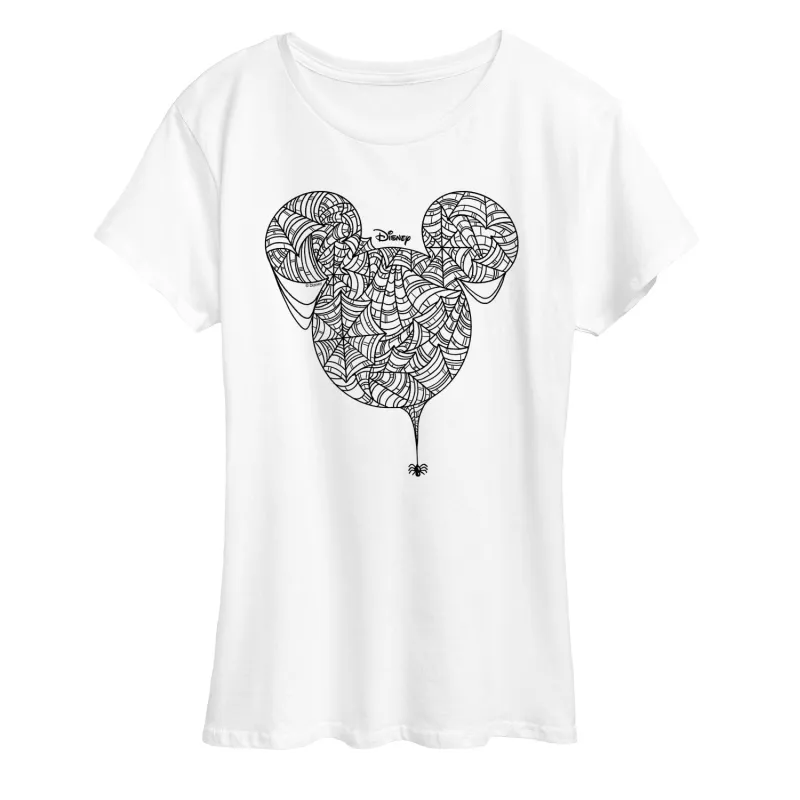 Disney - Mickey Web Head - Women's Short Sleeve Graphic T-Shirt made by Disney