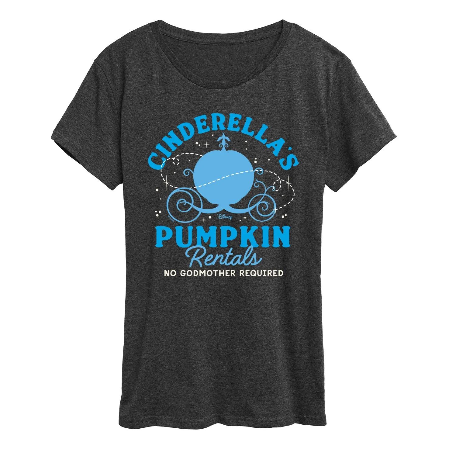 Disney Princess - Cinderella's Pumpkin Rentals - Women's Short Sleeve Graphic T-Shirt sold by Zulily product image thumbnail 3