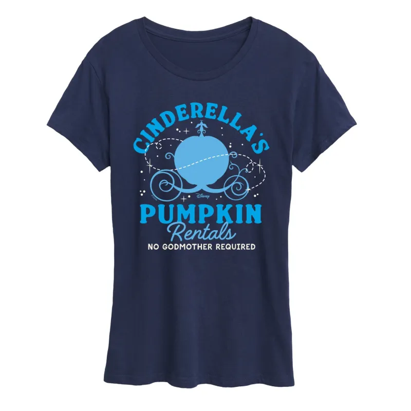 Disney Princess - Cinderella's Pumpkin Rentals - Women's Short Sleeve Graphic T-Shirt made by Zulily