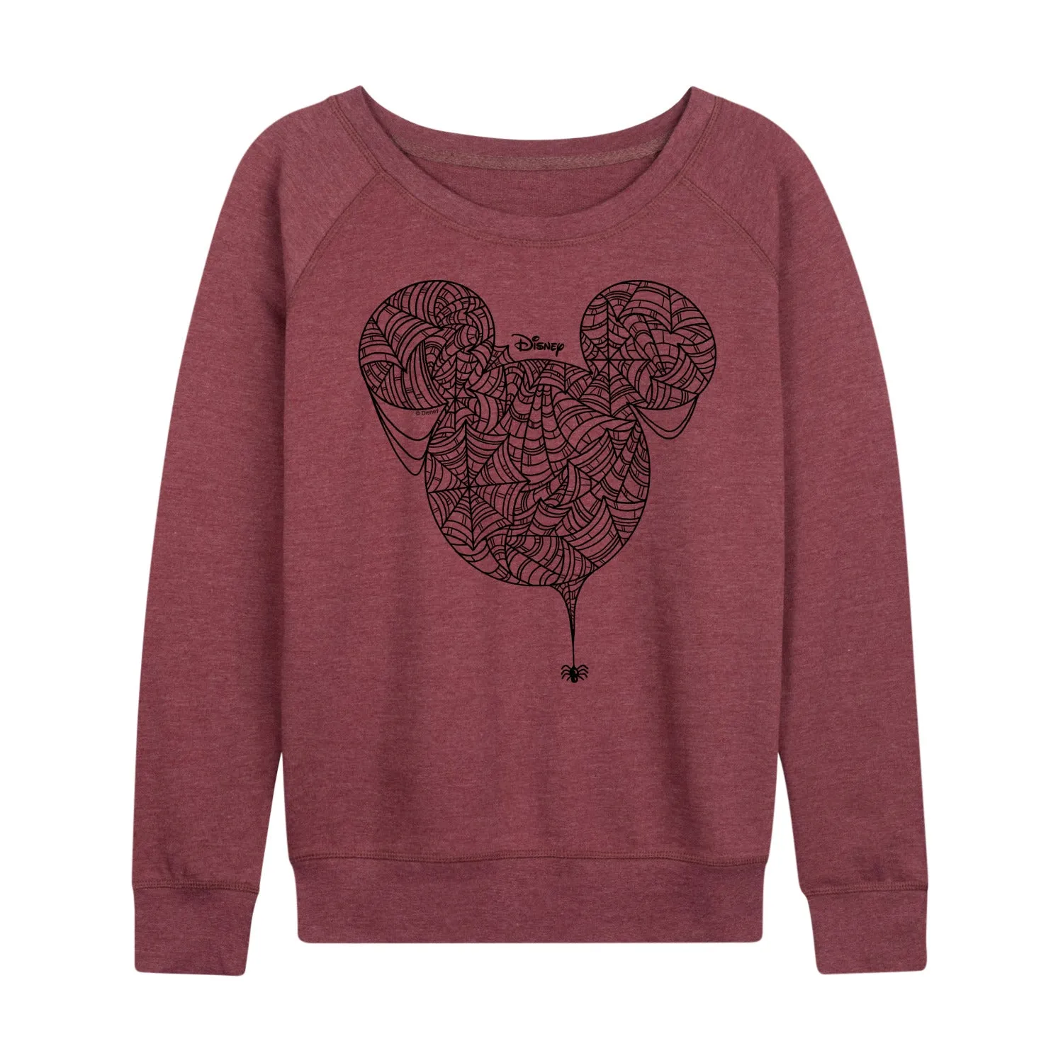 Disney - Mickey Web Head - Women's French Terry Long Sleeve Pullover sold by Zulily