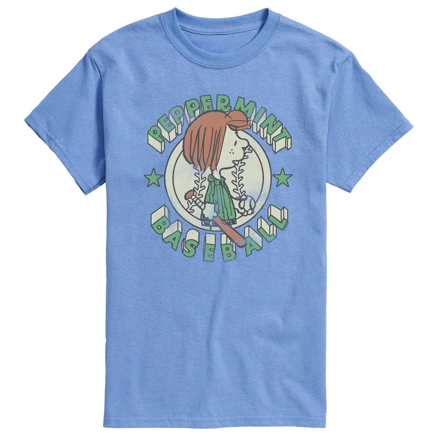 Peanuts - Peppermint Baseball - Men's Short Sleeve Graphic T-Shirt sold by Zulily product image thumbnail 3