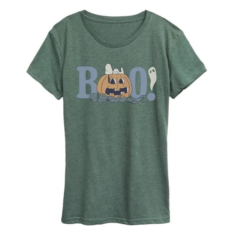 Peanuts - Snoopy Boo - Women's Short Sleeve Graphic T-Shirt sold by Zulily