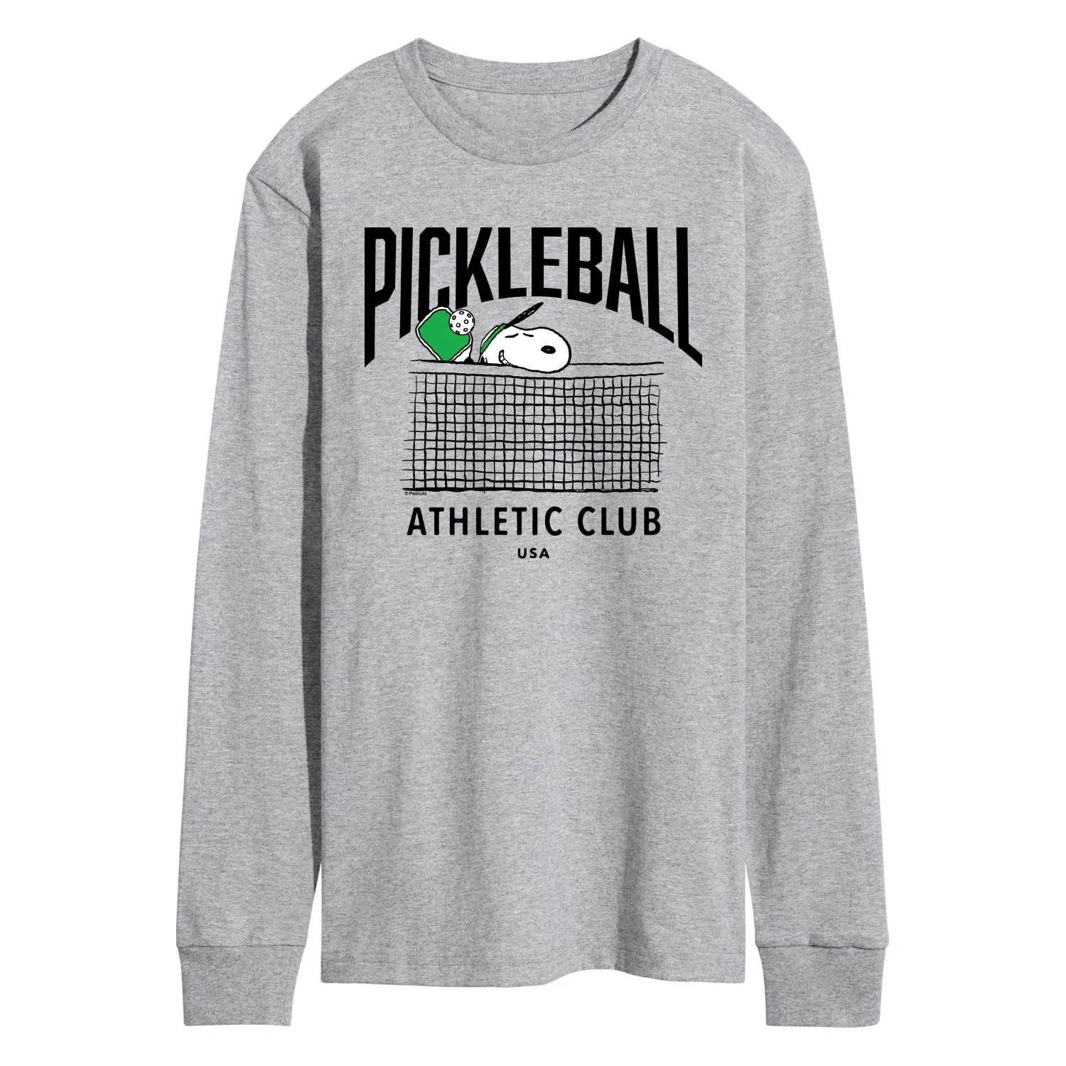 Peanuts - Pickleball - Men's Long Sleeve Graphic T-Shirt sold by Zulily