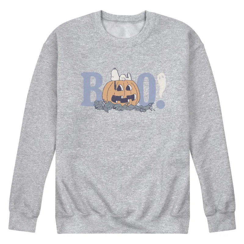 Peanuts - Snoopy Boo - Men's Crew Fleece Sweatshirt made by Peanuts