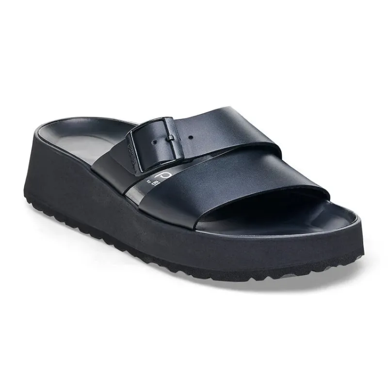 Birkenstock Unisex Almina Natural Leather Black sold by Zulily