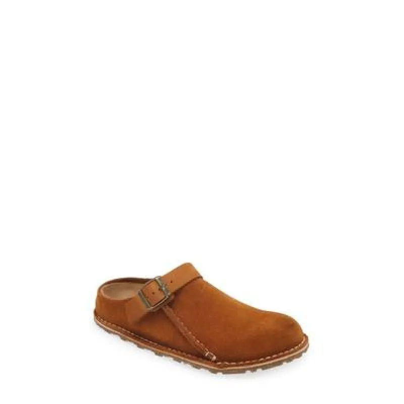 Birkenstock Unisex Lutry Premium Suede Leather Mink sold by Zulily