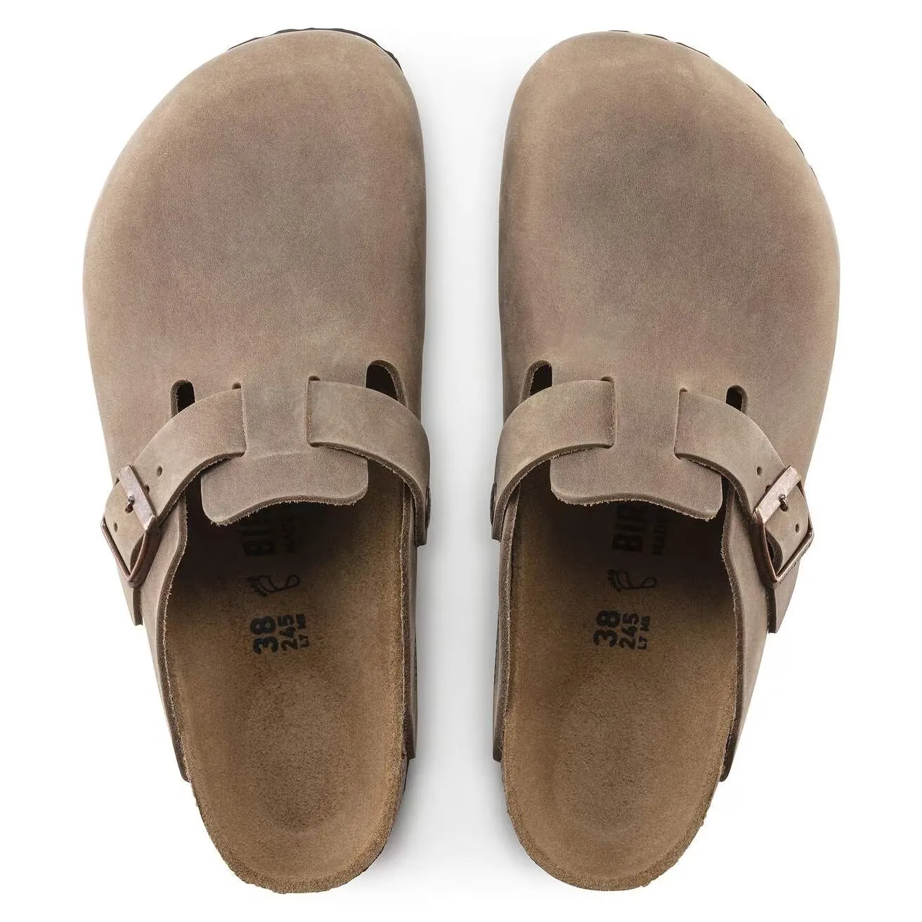 Birkenstock Unisex Boston Oiled Leather Tobacco Brown sold by Zulily product image thumbnail 2
