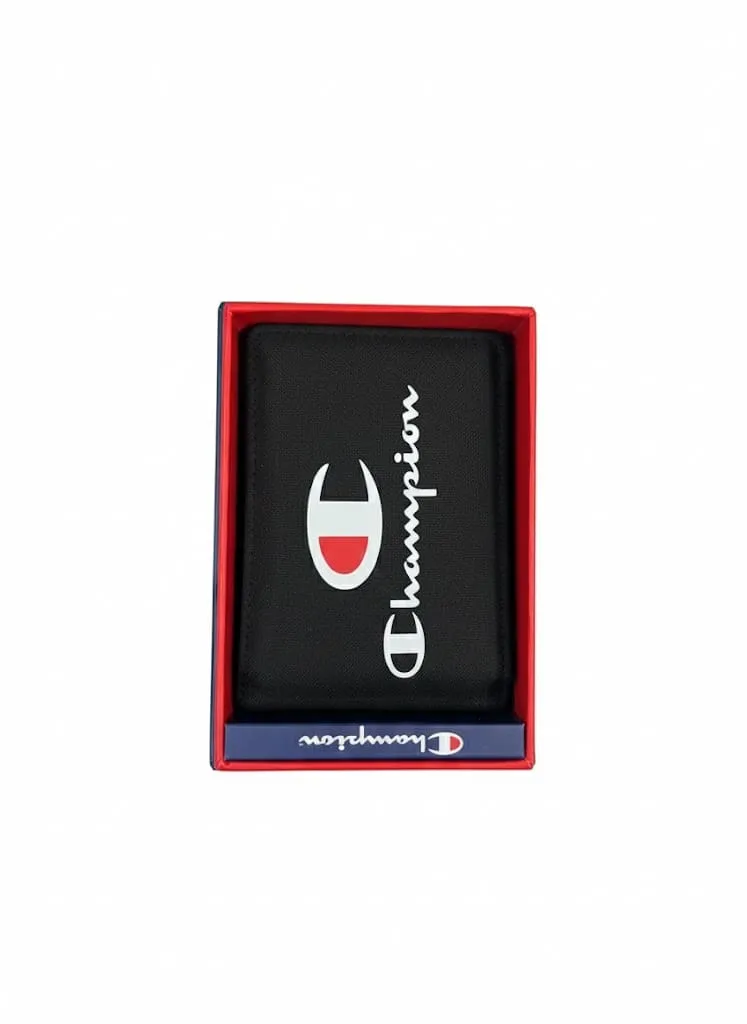 Champion Mens Black Wallet sold by Zulily