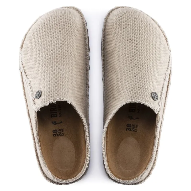 Birkenstock Unisex Zermatt Canvas Textile Eggshell sold by Zulily