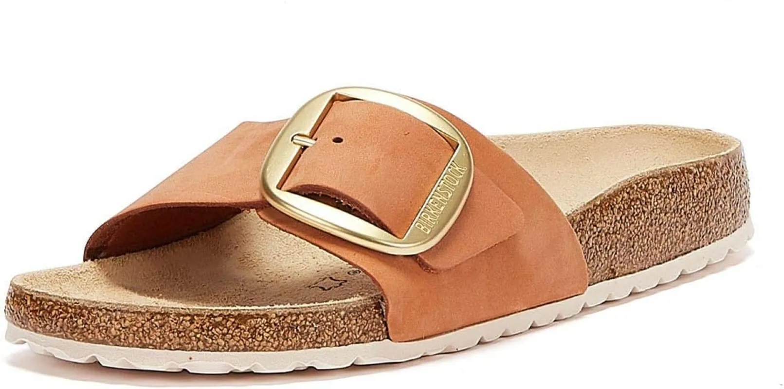 Birkenstock Unisex Madrid Big Buckle Nubuck Leather Brandy made by Birkenstock