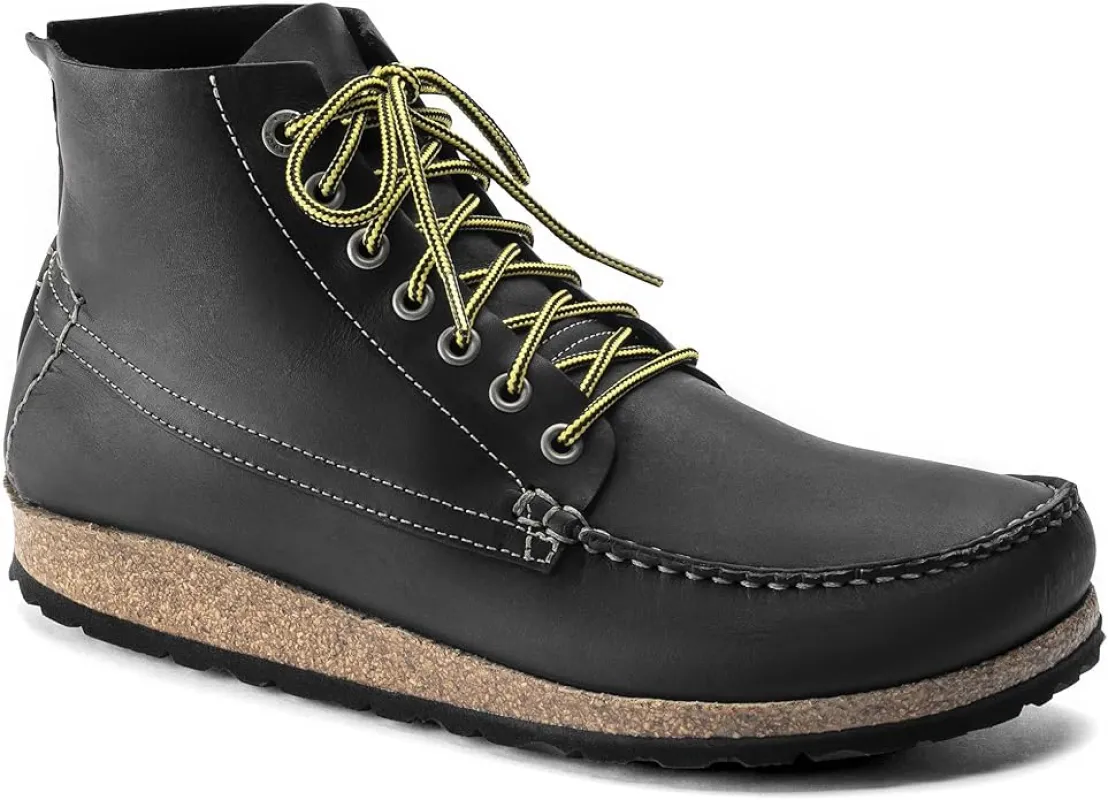 Birkenstock Unisex Marton Waxy Leather Black made by Birkenstock
