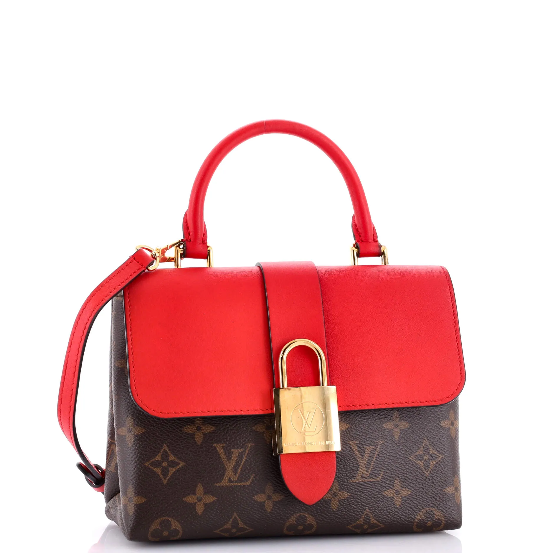 Pre-Loved Louis Vuitton Locky Handbag Monogram Canvas with Leather BB sold by Zulily product image thumbnail 2
