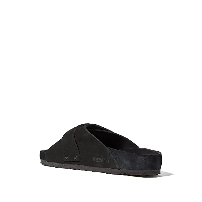 Birkenstock Unisex Kyoto Suede Leather Black sold by Zulily