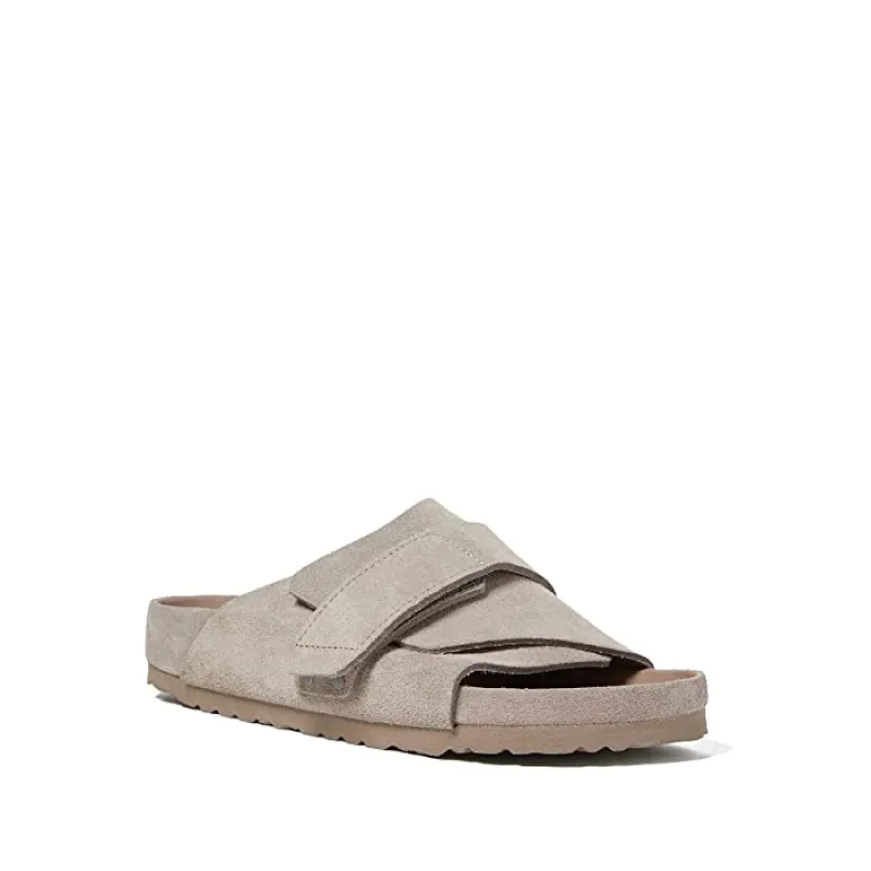 Birkenstock Unisex Kyoto Suede Leather Gray Taupe sold by Zulily