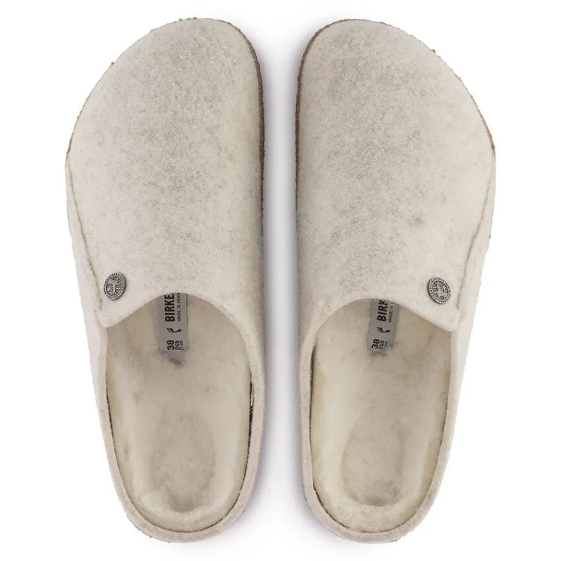 Birkenstock Unisex Zermatt Shearling Wool Felt Ecru sold by Zulily
