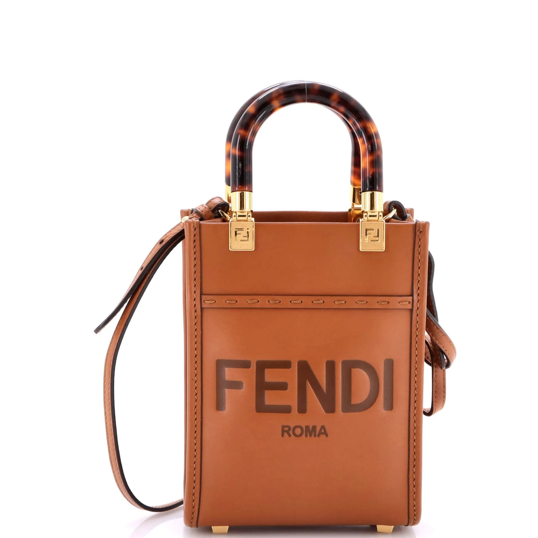 Pre-Loved Fendi Sunshine Shopper Tote Leather Mini sold by Zulily