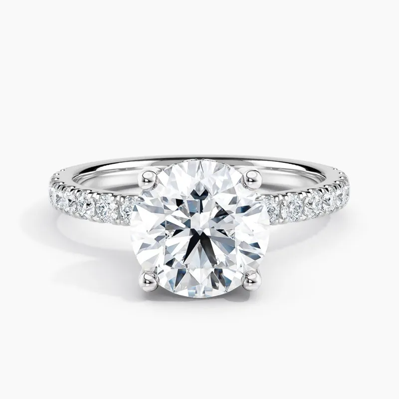 Auriya 14k Gold 1.00ctw Round Hidden-Halo Lab Grown Diamond Engagement Ring sold by Zulily