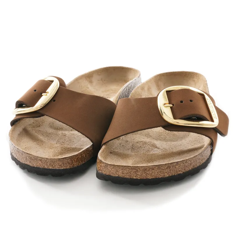 Birkenstock Unisex Madrid Big Buckle Nubuck Leather Cocoa sold by Zulily