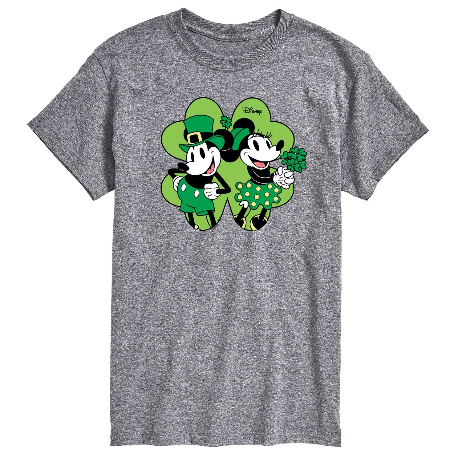 Disney - Mickey & Minnie Shamrock - Men's Short Sleeve Graphic T-Shirt sold by Zulily product image thumbnail 2