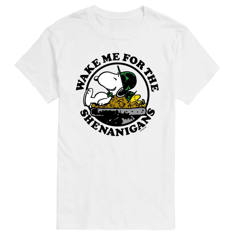 Peanuts - Snoopy & Woodstock Shenanigans - Men's Short Sleeve Graphic T-Shirt sold by Zulily