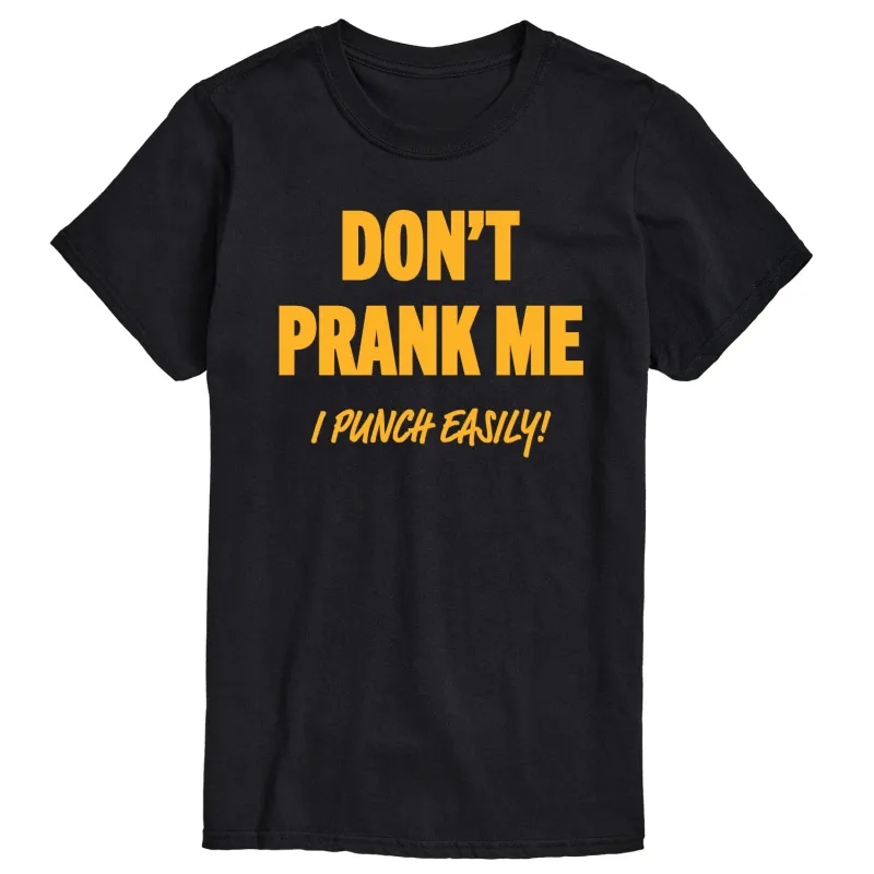 Instant Message - Don't Prank Me - Men's Short Sleeve Graphic T-Shirt sold by Zulily